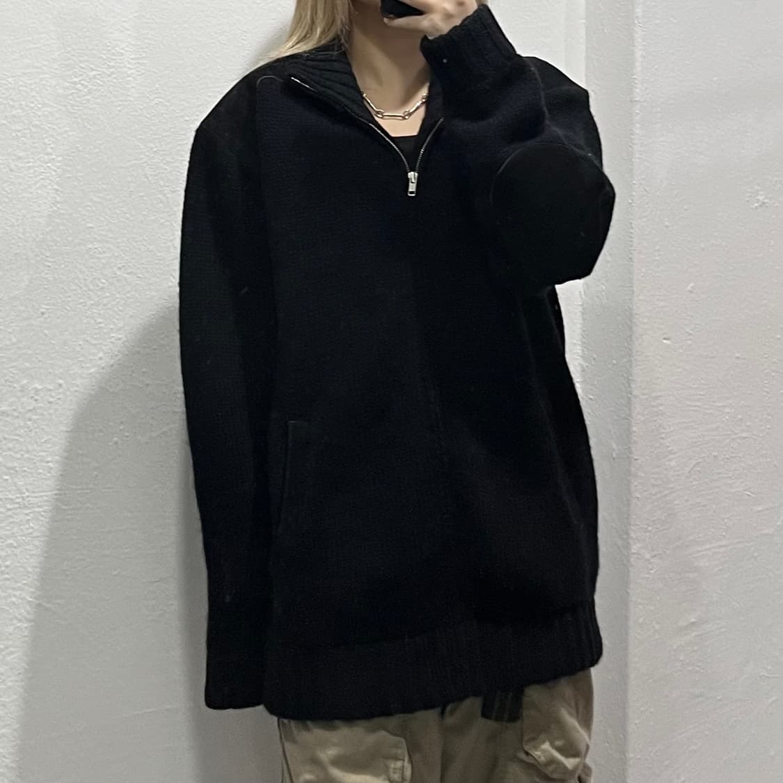 빔즈 니트 집업 상품이미지1