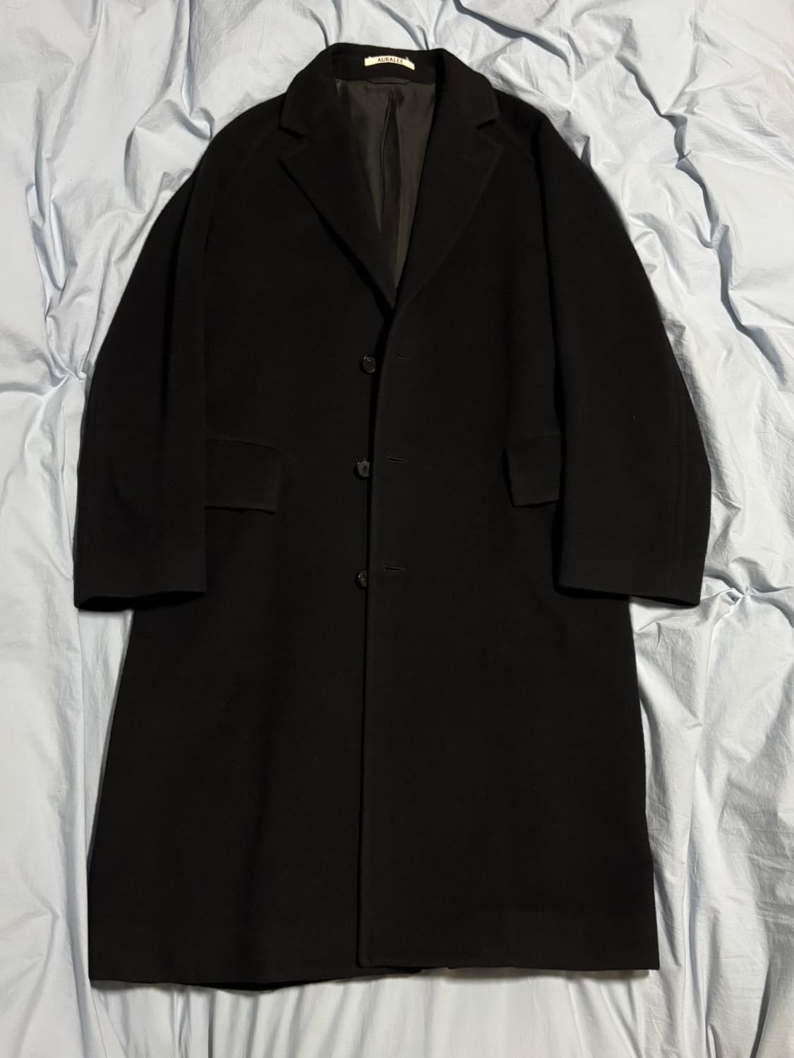 오라리 블랙 울 캐시미어 코트 4사이즈 상품이미지1