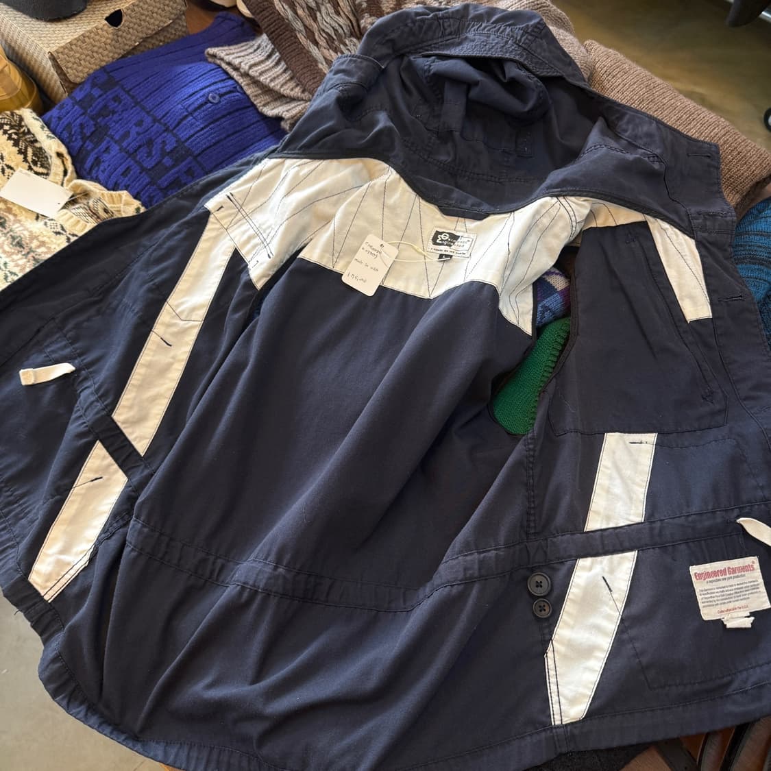 엔지니어드 가먼츠 엔가 다크 네이비 필드 베스트 상품이미지8