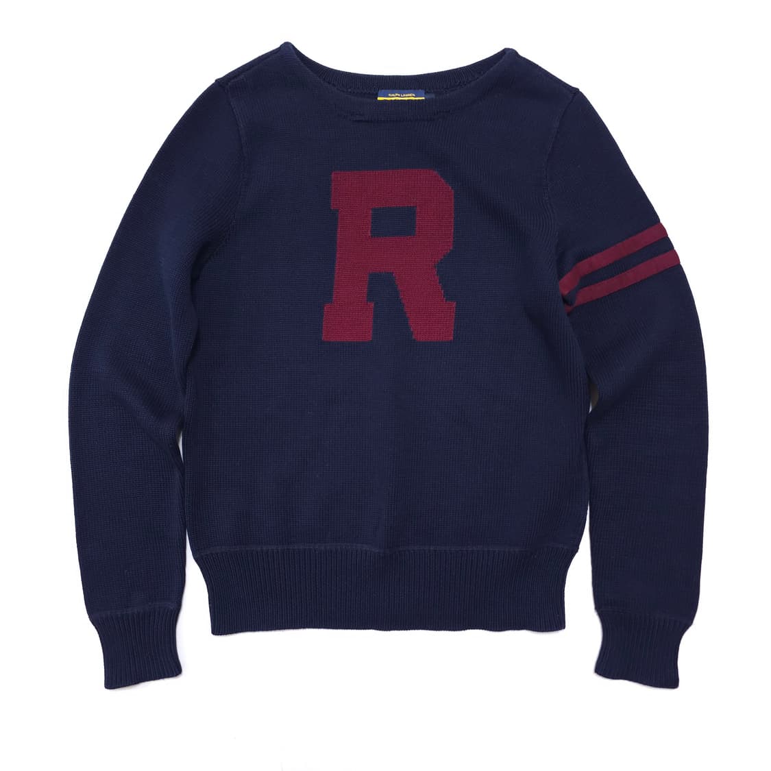 폴로 럭비 보트넥 코튼 니트 상품이미지1