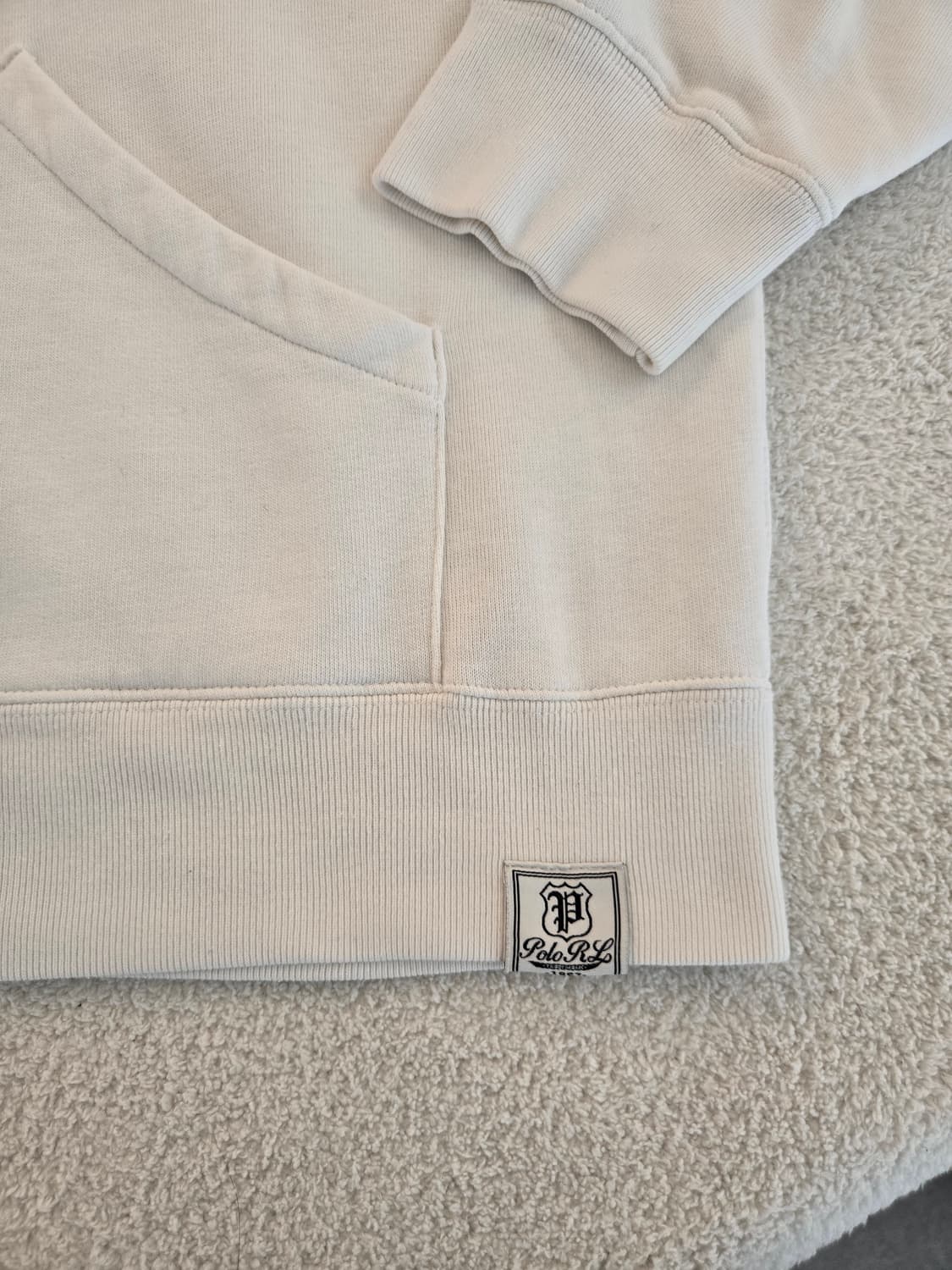 폴로 랄프로렌 화이트 유틸리티 후드티 XL 상품이미지3