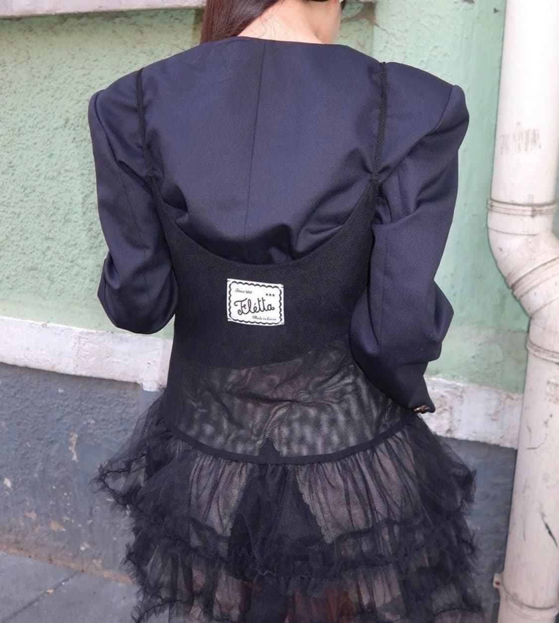 Fletta 플레따82 로즈 튜튜드레스 BLACK 상품이미지3