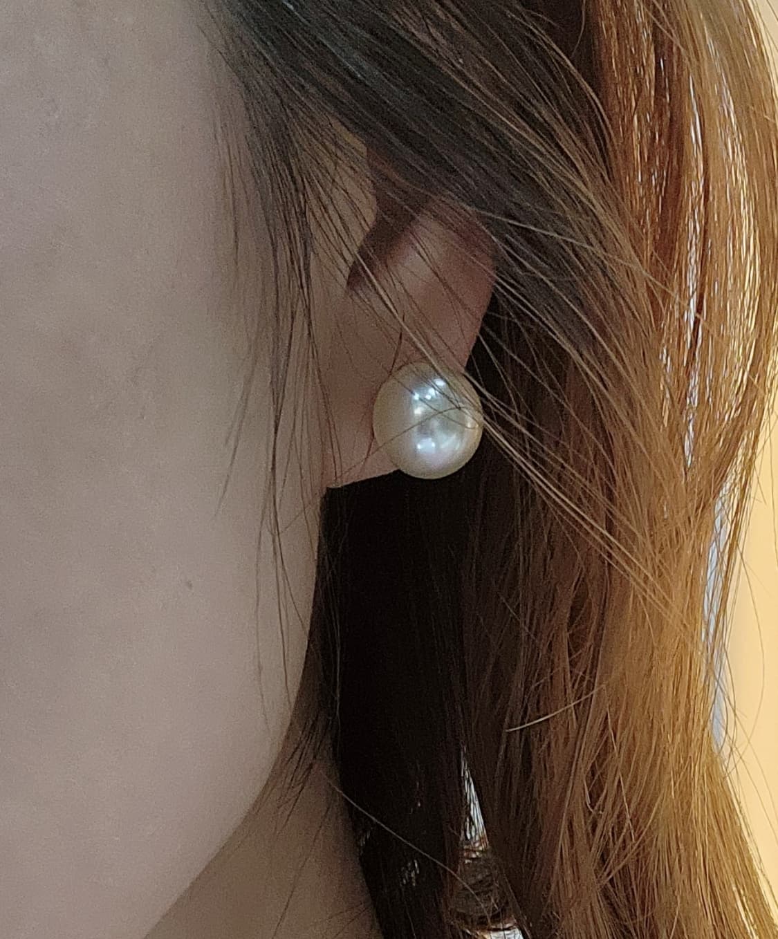 제이에스티나 실버 진주귀걸이 상품이미지1