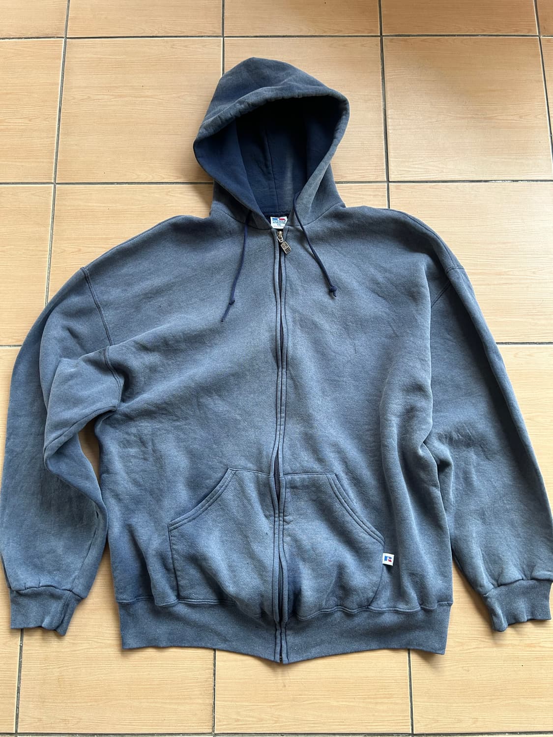 90‘s 러셀 썬페이드 후드집업 2XL 상품이미지1