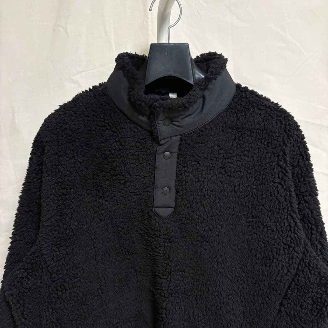 유니클로 X 화이트마운티니어링 후리스 스냅 풀오버 / 블랙, XL 상품이미지2