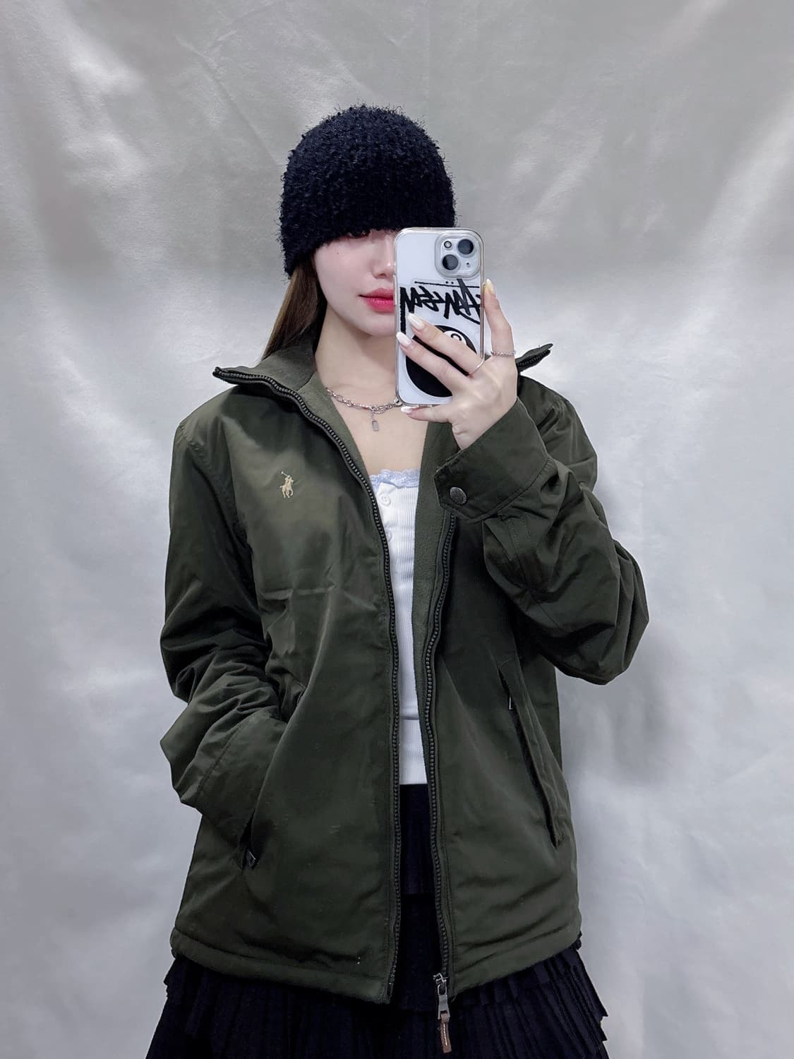 폴로 랄프로렌 카키 포니 폴리쉘 자켓  상품이미지2