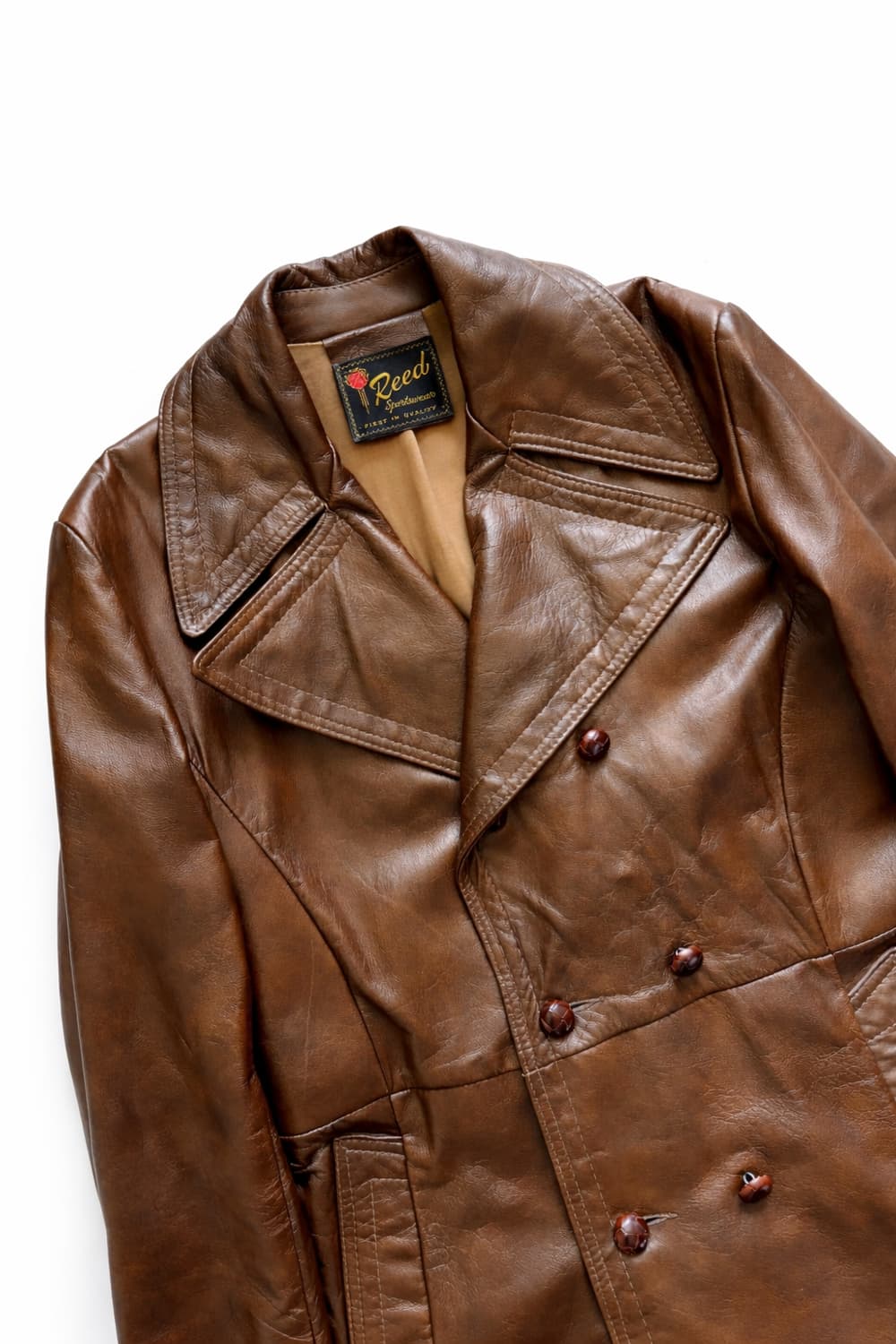 70's Reed Sprotswear 레더 코트 L(100) 상품이미지2