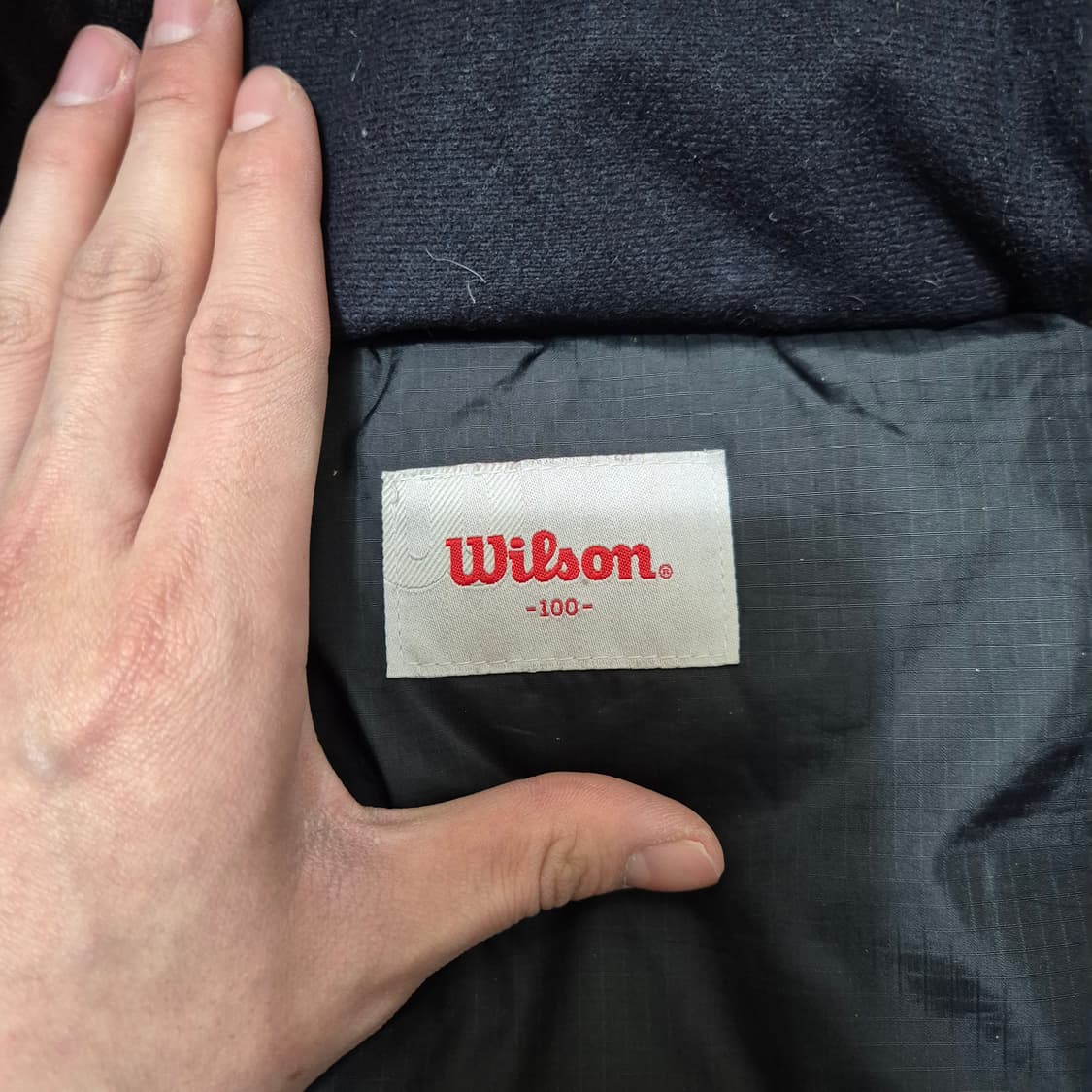 윌슨 사이드패치 포켓 덕다운 후드 패딩 점퍼 L(100) 상품이미지7