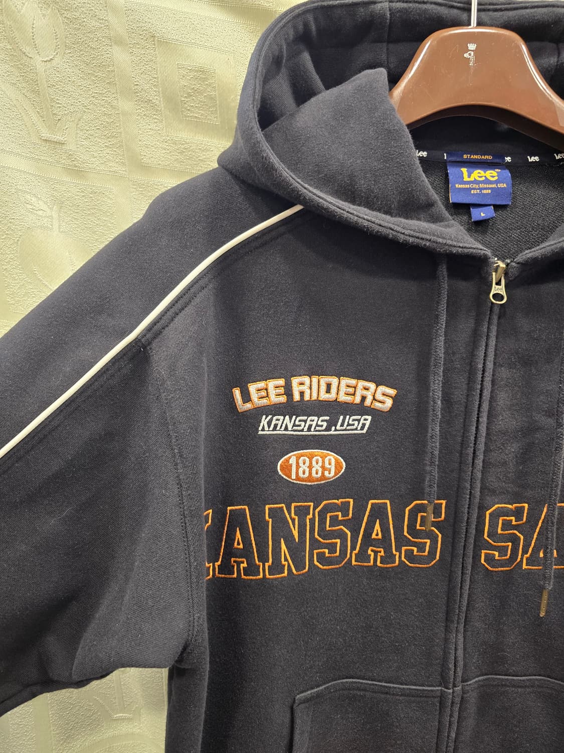 리 Lee 캔자스 레이싱  후드집업 자켓 100 상품이미지4