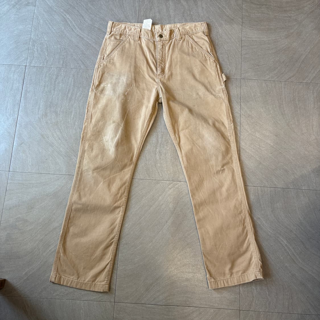 칼하트 오리지널 베이지 카펜터 팬츠  상품이미지5