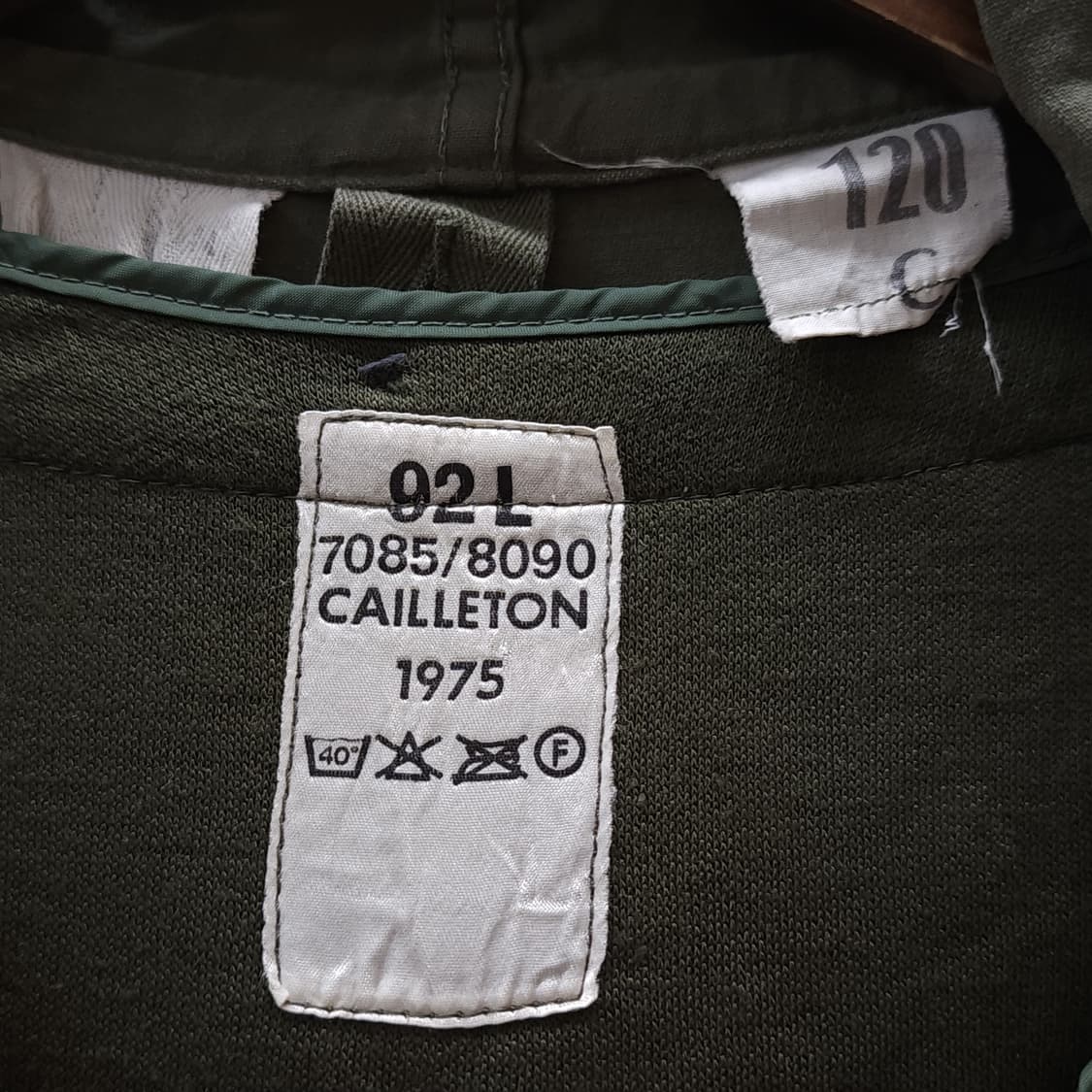 빈티지 프랑스군 m64 밀리터리 모즈파카 올리브 그린 페이딩 120C 상품이미지8