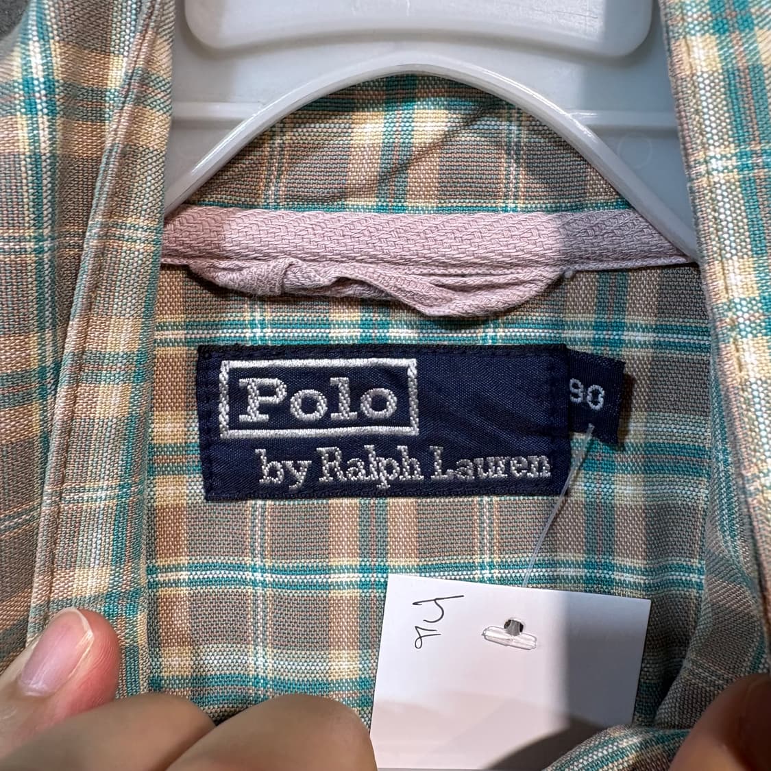 [S] POLO 폴로 랄프로렌 체크 블루종 상품이미지6