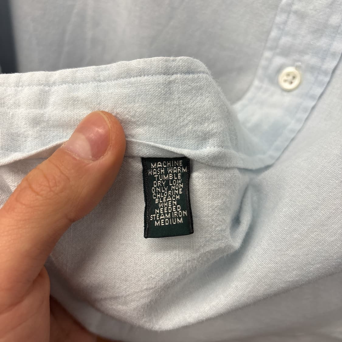90s 폴로 컨트리 랄프로렌 버튼다운 샴브레이 워크셔츠 N1094 상품이미지9