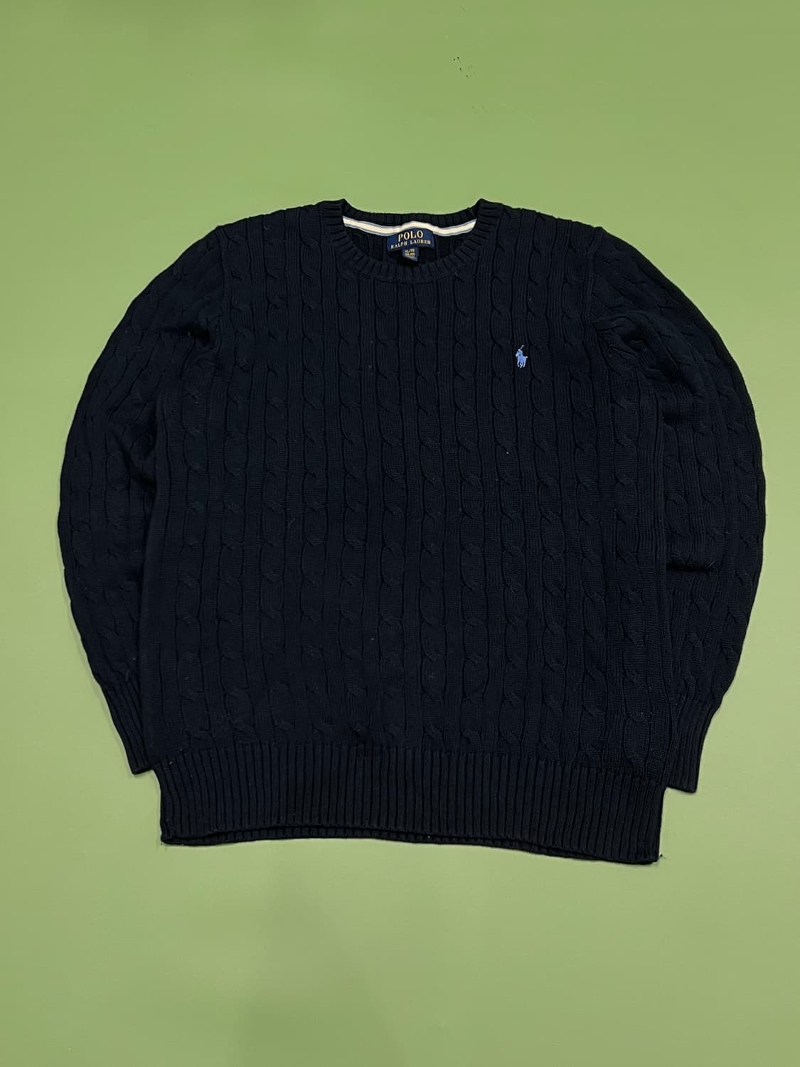 (XL) 폴로 랄프로렌 주니어/우먼스 케이블 니트 네이비 상품이미지2