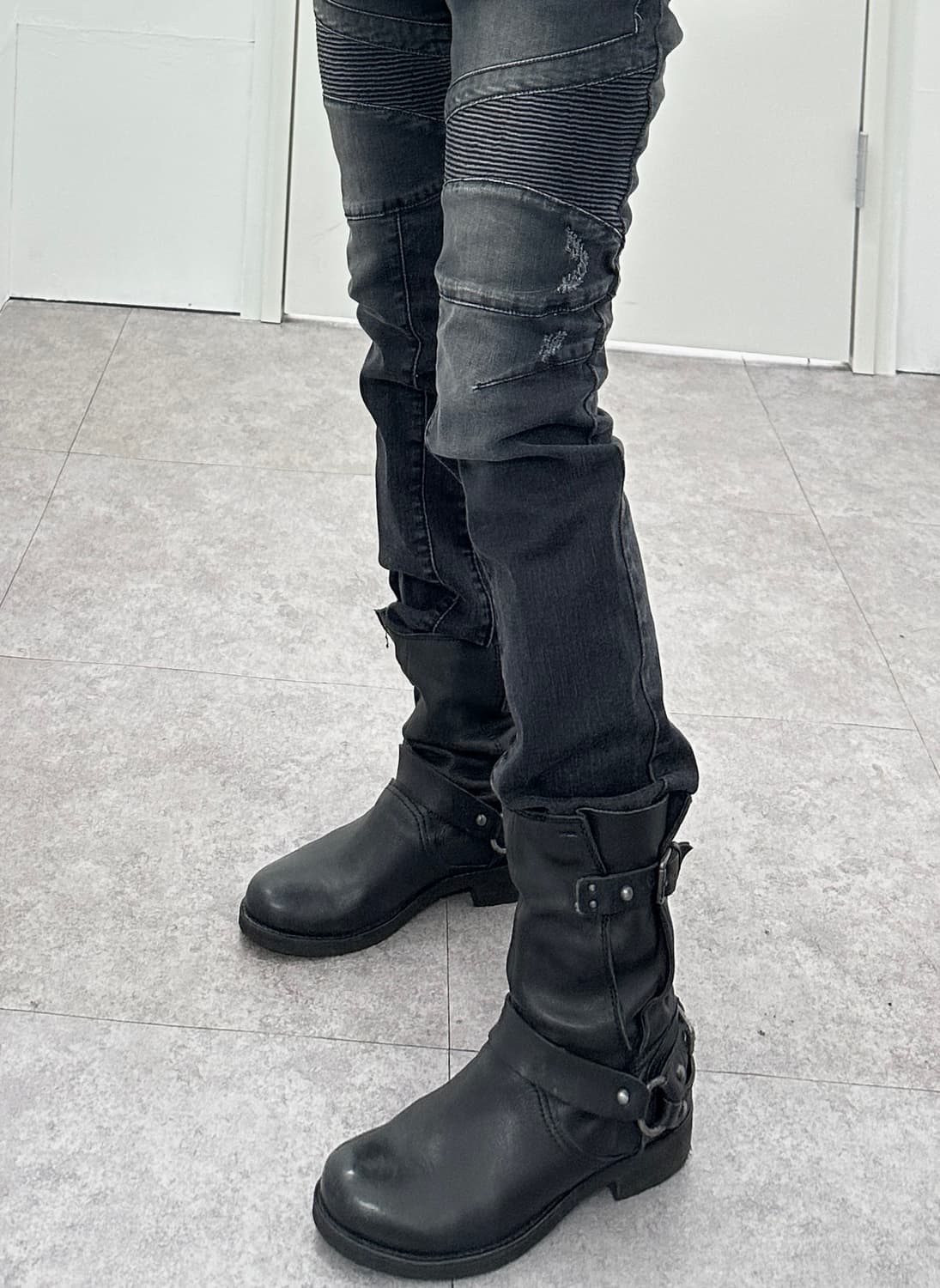 Geox Italy buckle detail bondage boots 상품이미지8