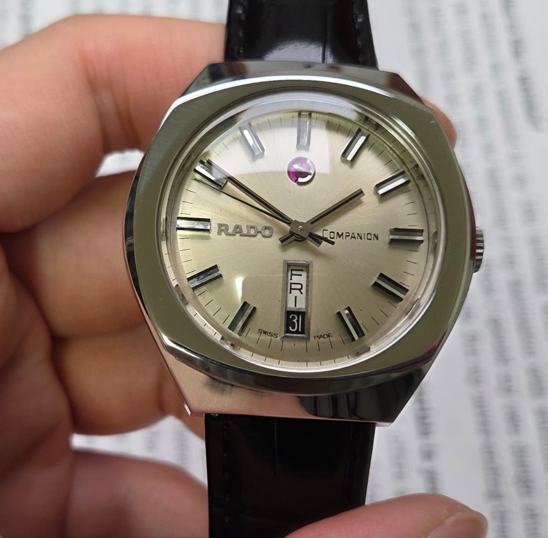 레어] 빈티지 라도 컴패니언 점보 와이드보이 데이데이트 오토매틱 상품이미지3