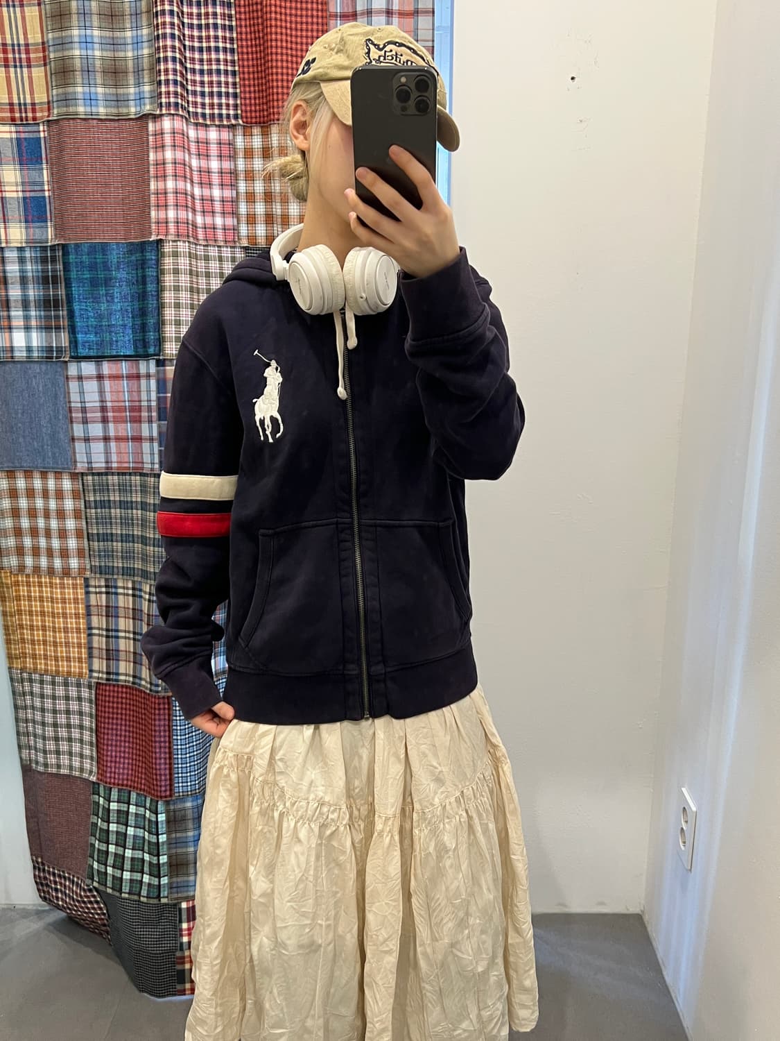 폴로 빅포니 네이비 후드집업 상품이미지2