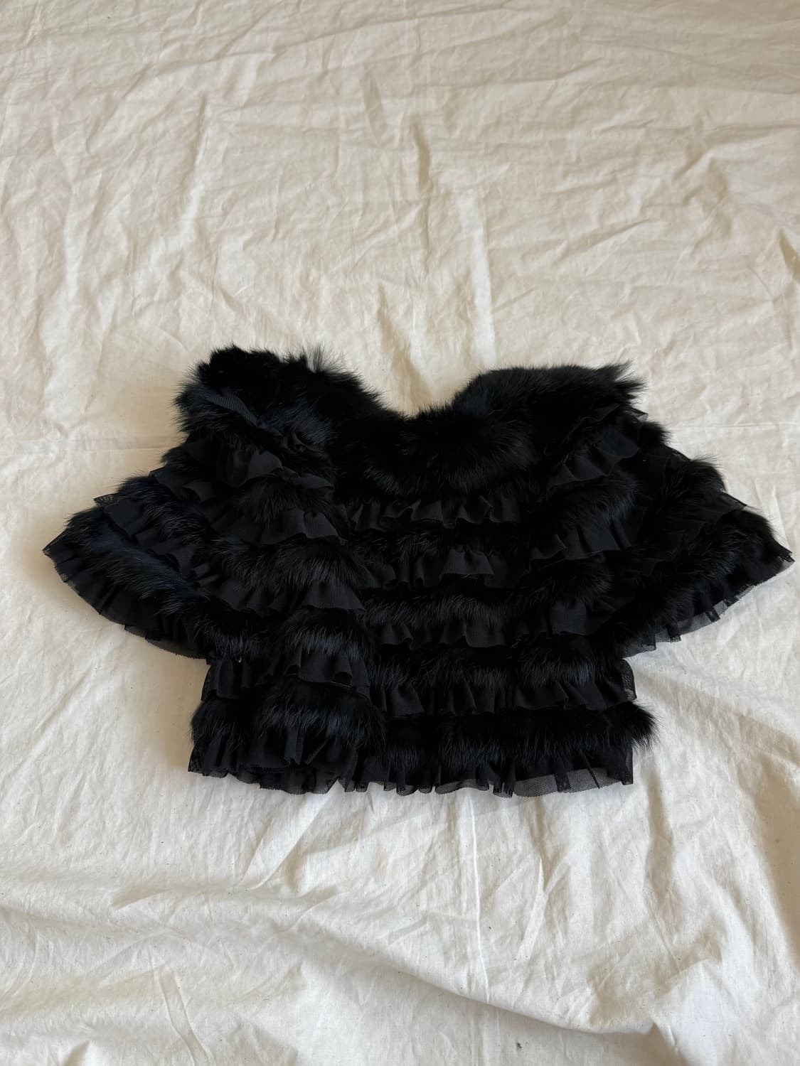 래빗퍼 크롭 볼레로  상품이미지3