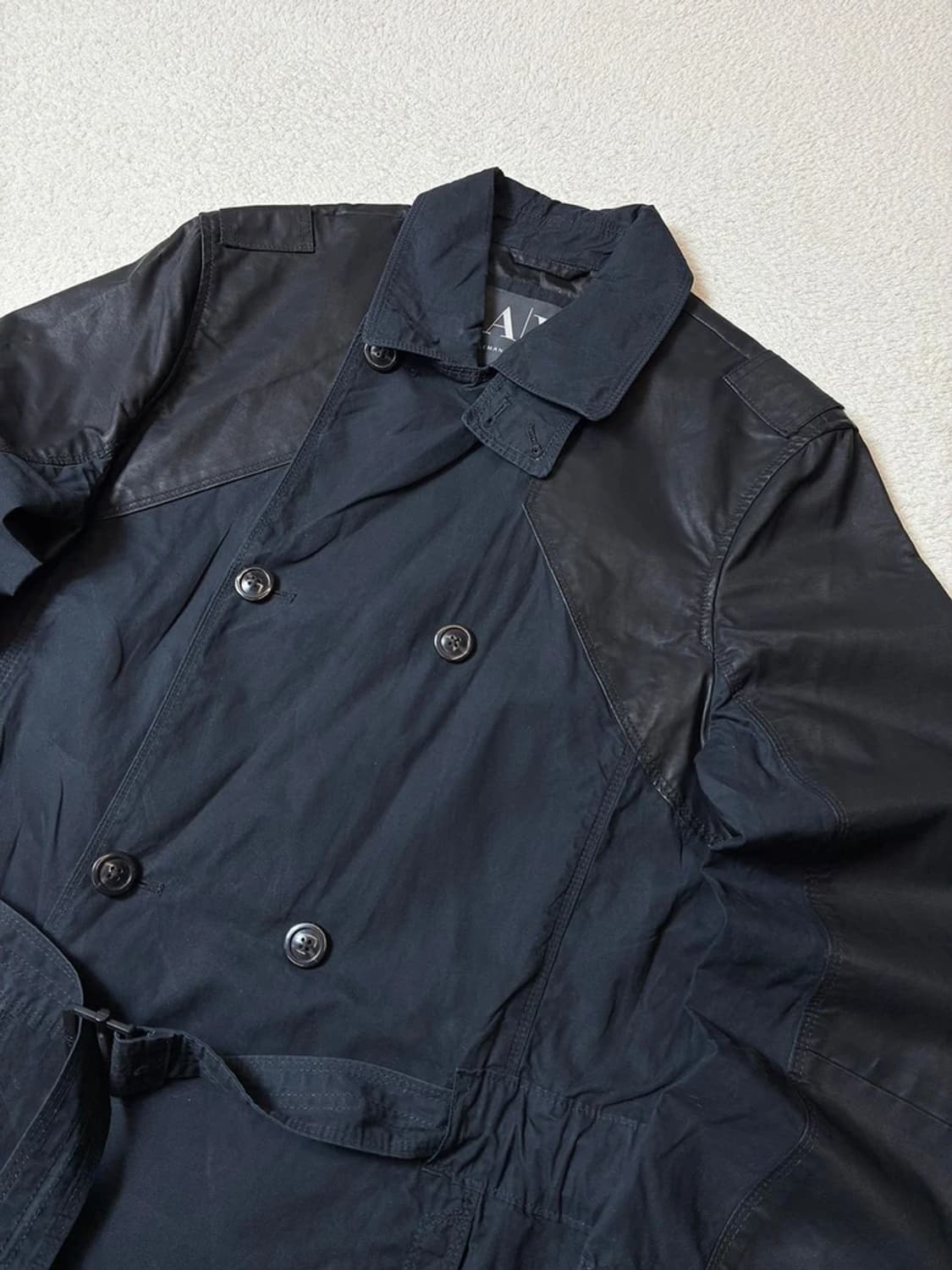 아르마니 익스체인지 00's 코팅 트림 트렌치 코트 PN7840 상품이미지2