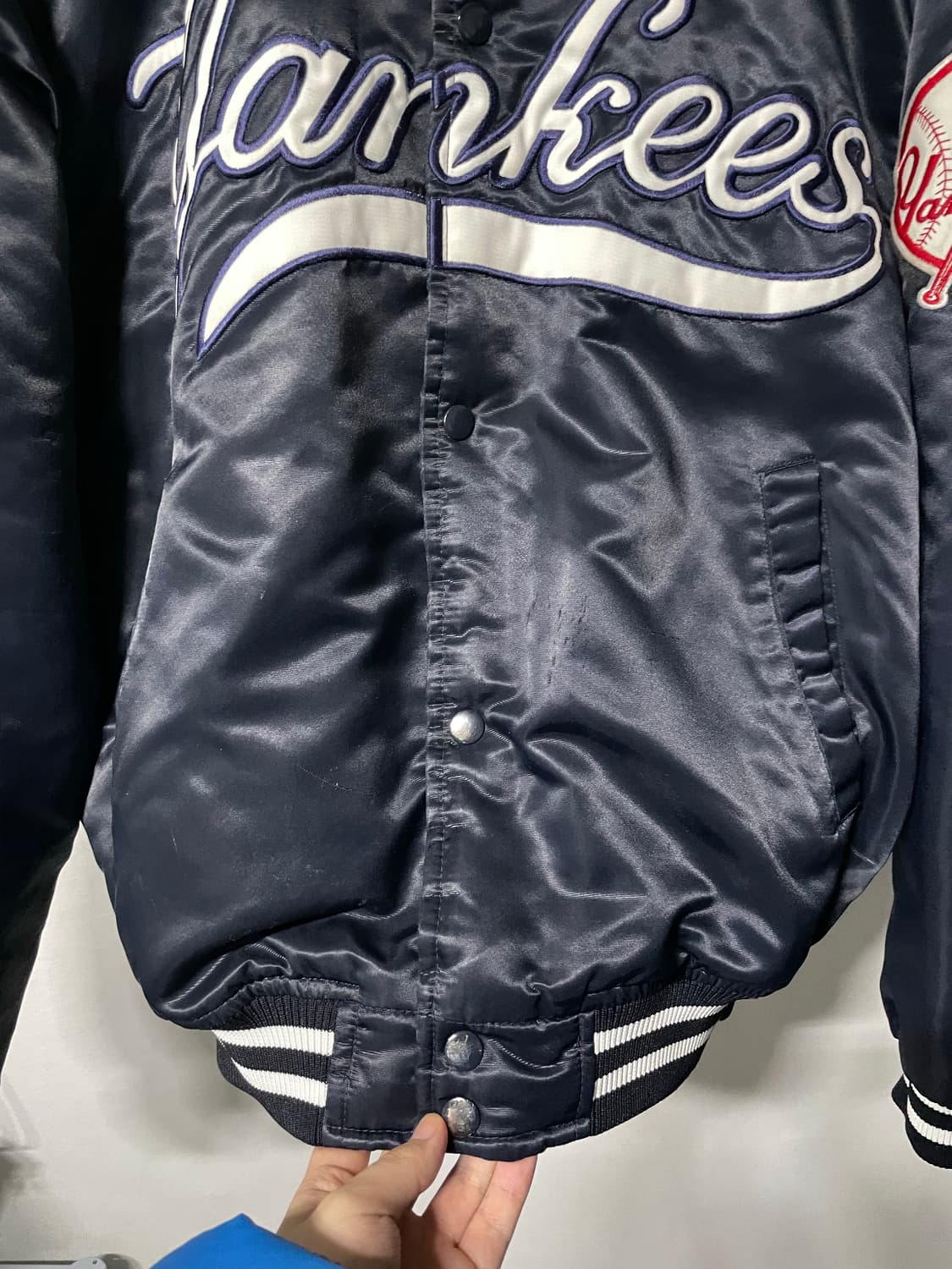 마제스틱 MLB 뉴욕양키즈 새틴자켓 바시티 야구점퍼 상품이미지4