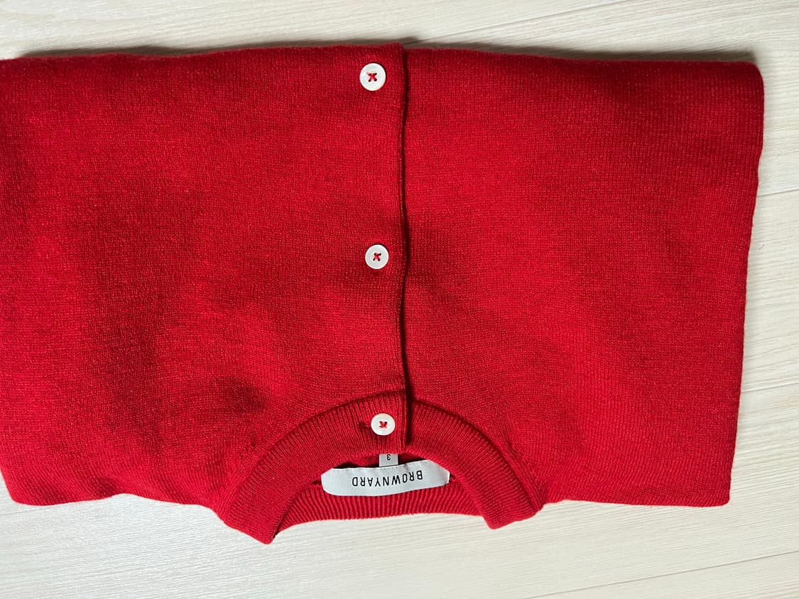 [브라운야드]  ROUND CARDIGAN, RED (3사이즈) 상품이미지10