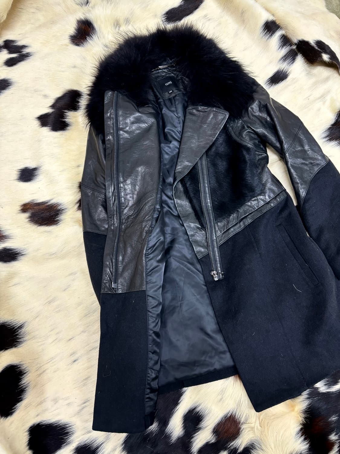 Calf Hair Trimming SheepSkin Leather Coa 상품이미지9