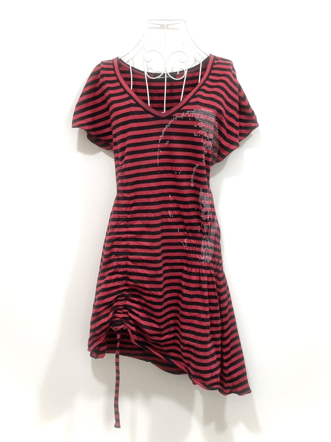 Hysterical Glamour stripe shirring top 상품이미지2