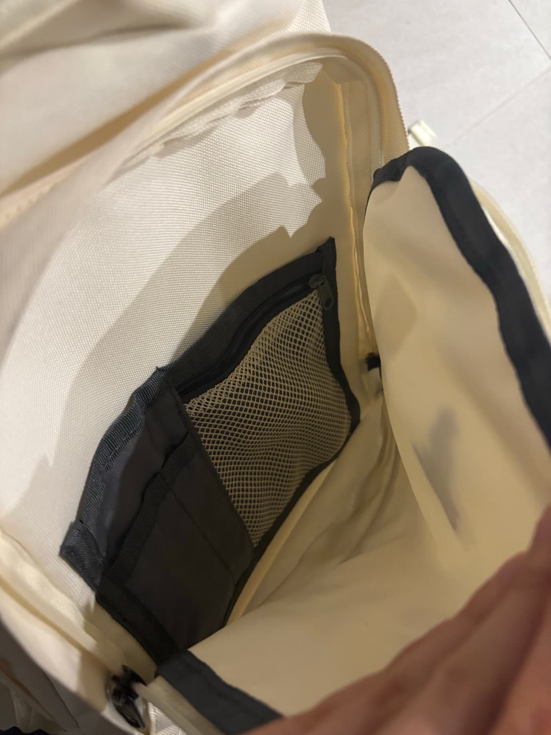 캉골 재팬 아이보리 백팩 상품이미지3