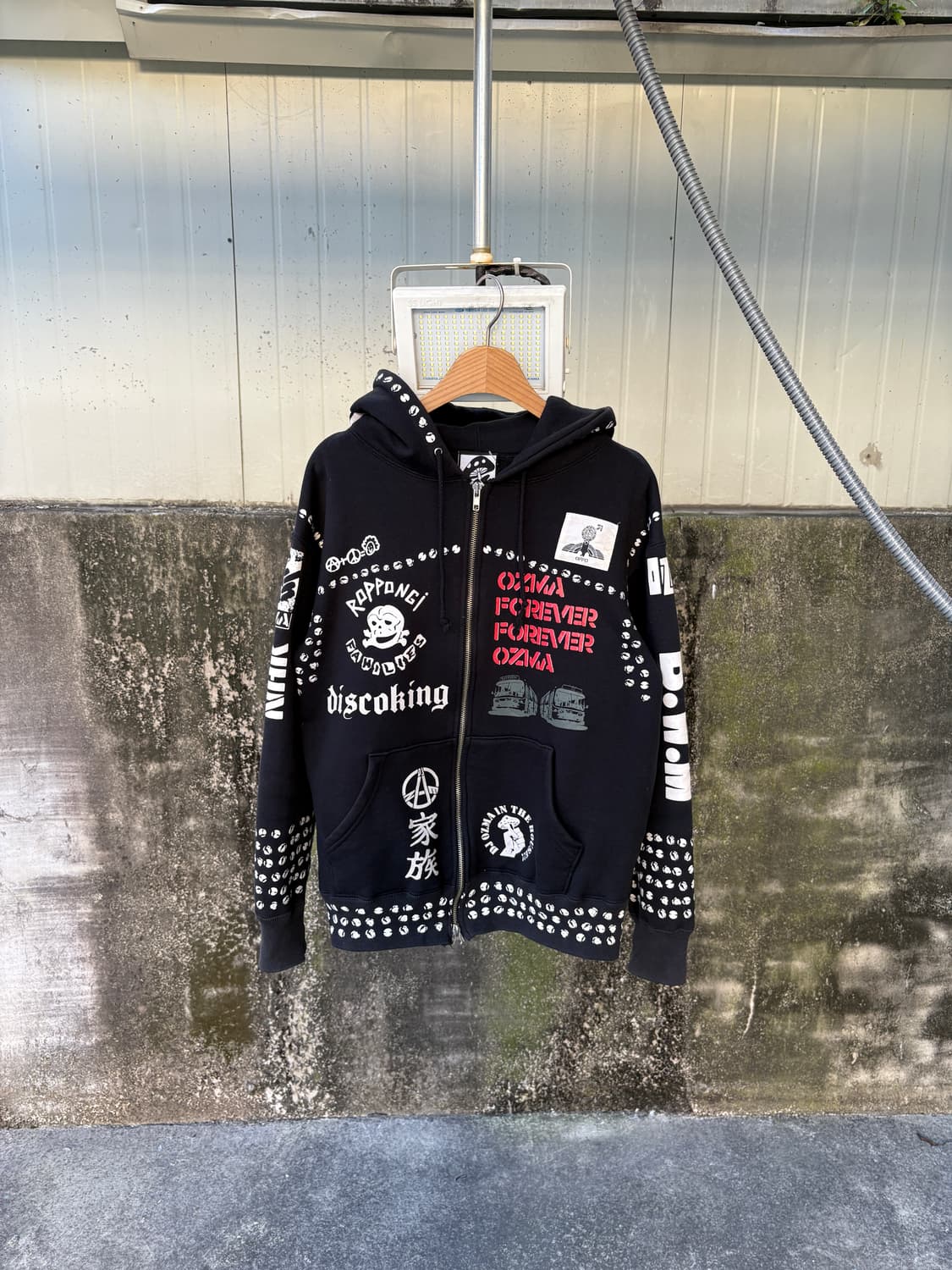 DJ OZMA 오피셜 라이센스 펑크 후드집업 상품이미지1