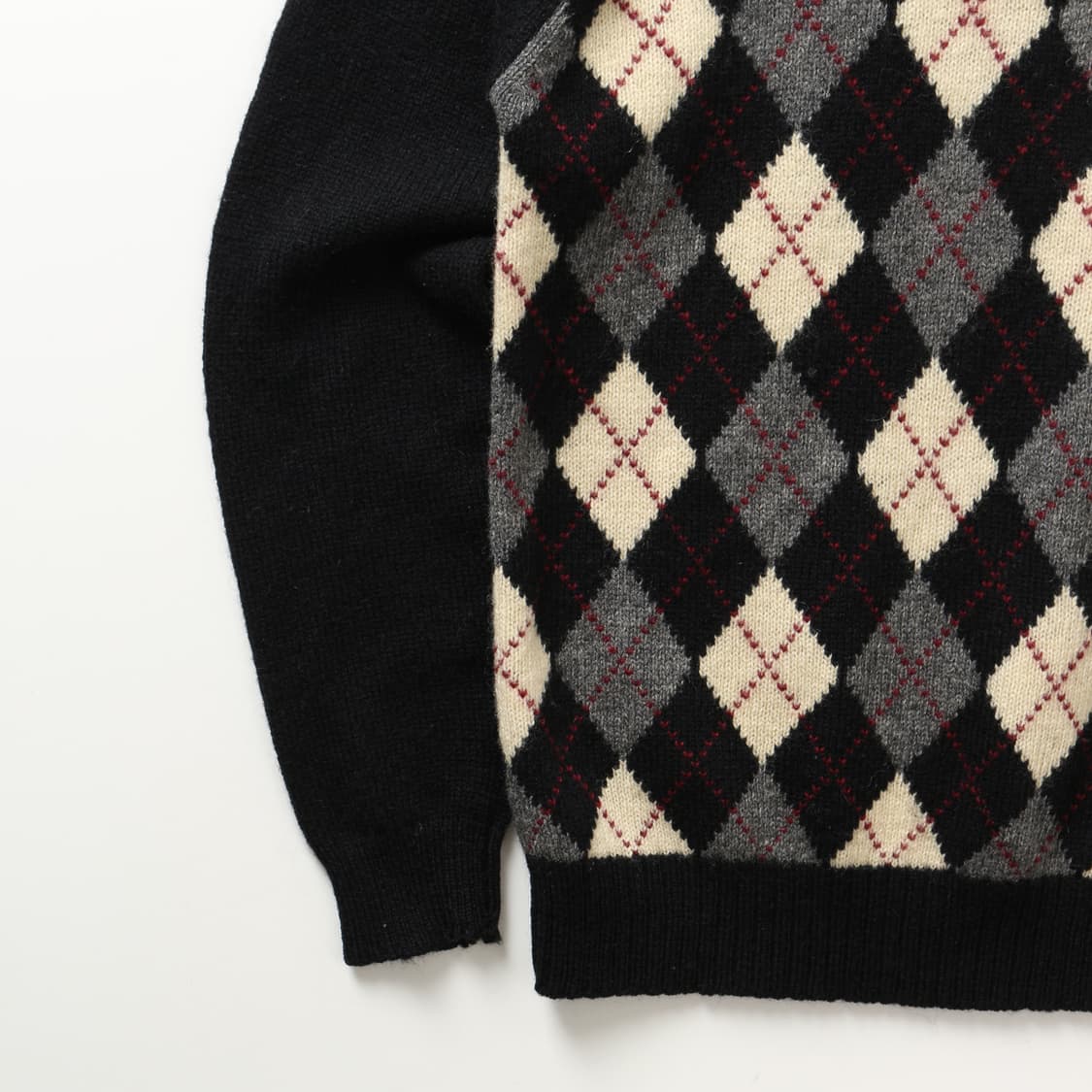 빔즈 아가일 울 브이넥 니트  상품이미지3