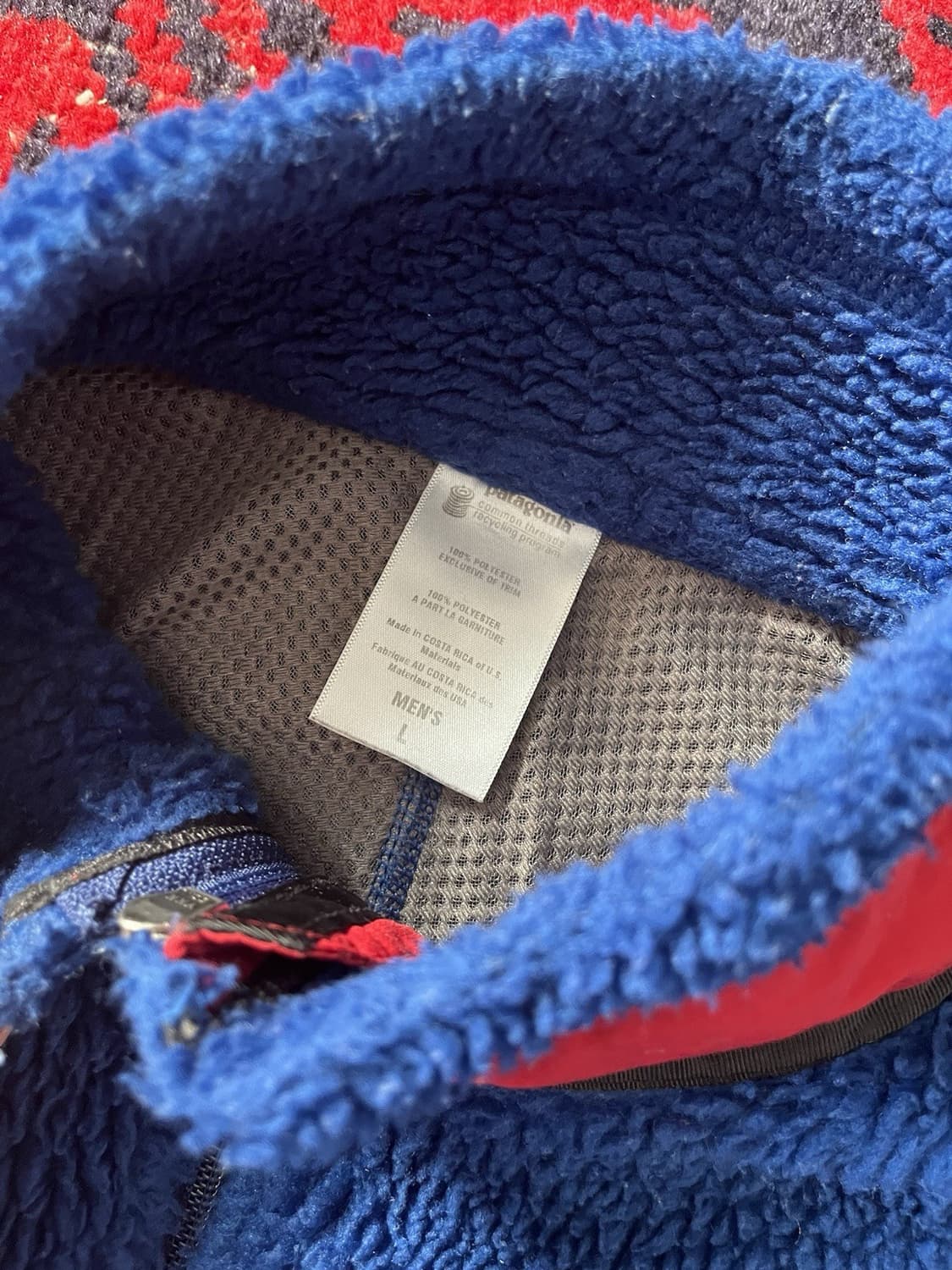 파타고니아 클래식 레트로-X 플리스 자켓 클래식 네이비/레드 상품이미지3