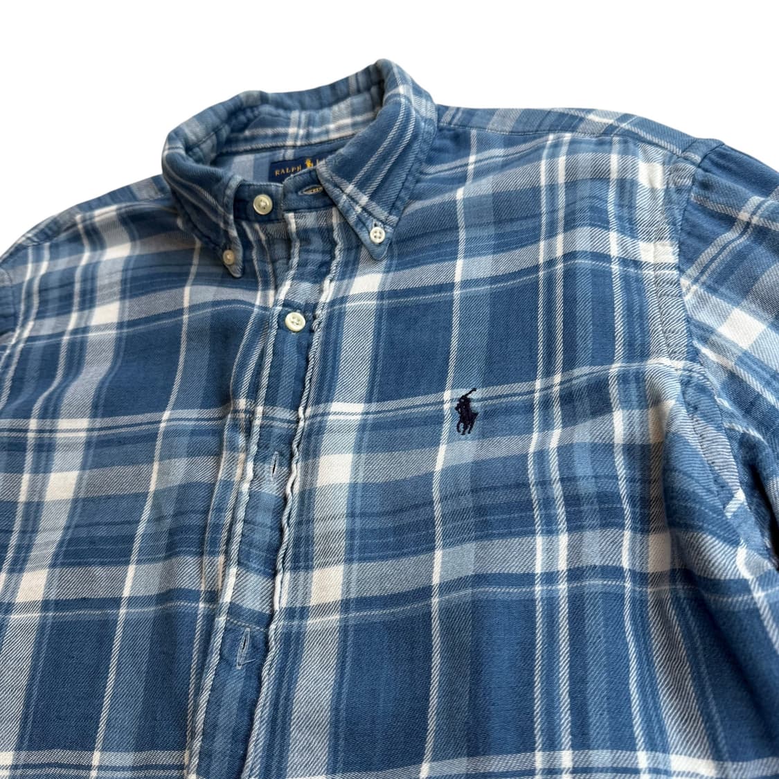 폴로 체크 면 셔츠 상품이미지2