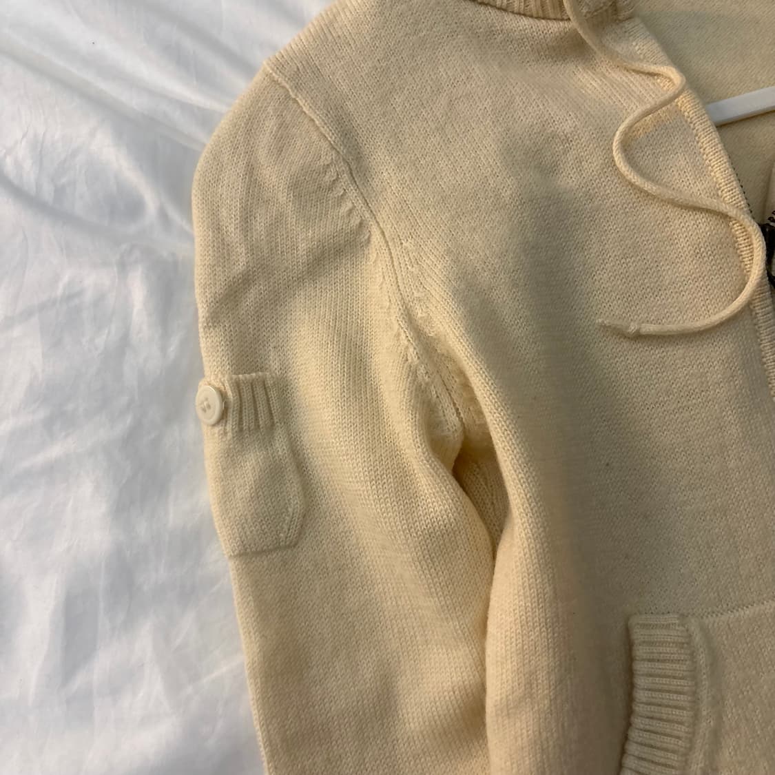 버버리 라떼 갸루 니트 후드집업 상품이미지6