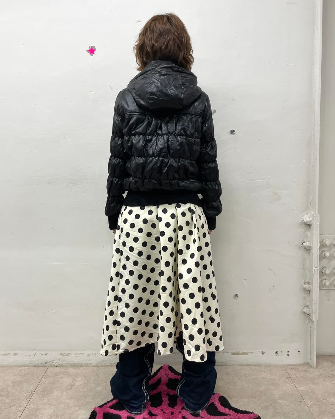 Glossy Black Shirring Padded  상품이미지5