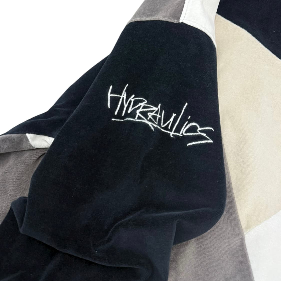 JPN hydraulics 오버사이즈 벨벳 패치워크 트랙자켓 집업 상품이미지5