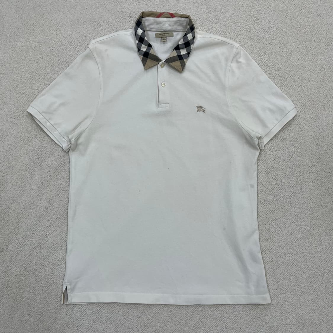 XL 버버리 노바체크 반팔 카라티 0313M 상품이미지1