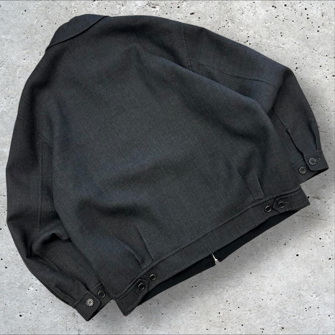 [105] 입생로랑 차콜 그레이 블루종 자켓 상품이미지2