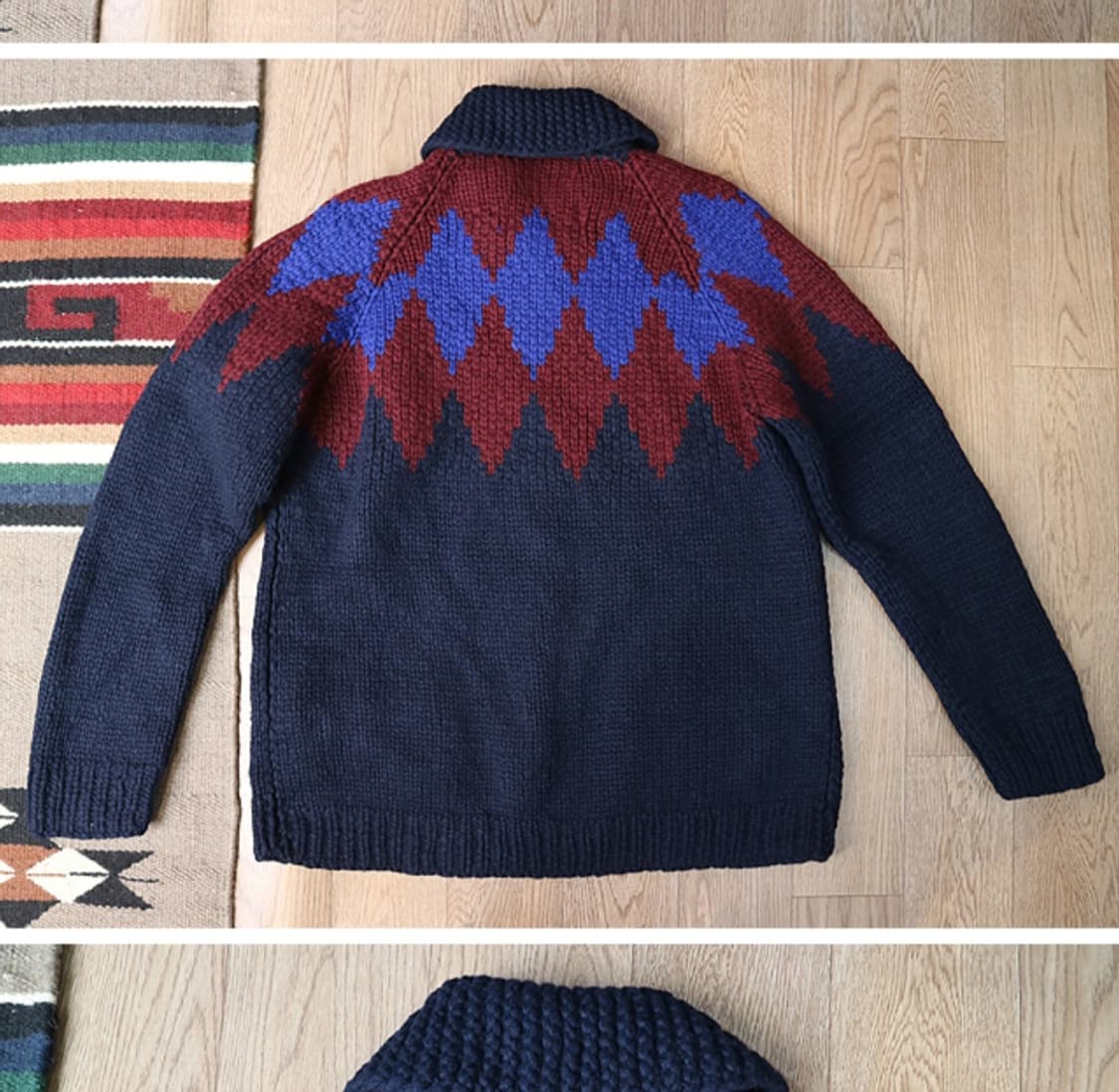 
KANATA 카나타 캐나다 핸드메이드 순모100% 코위찬 스웨터  상품이미지5