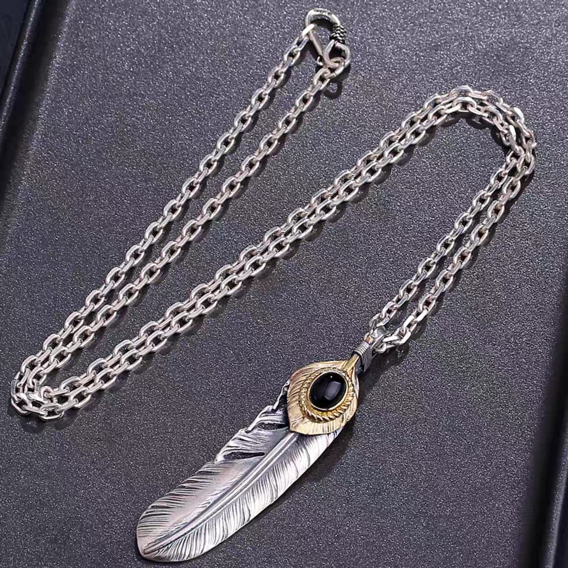 Oceanora 925 실버 깃털 목걸이 상품이미지3