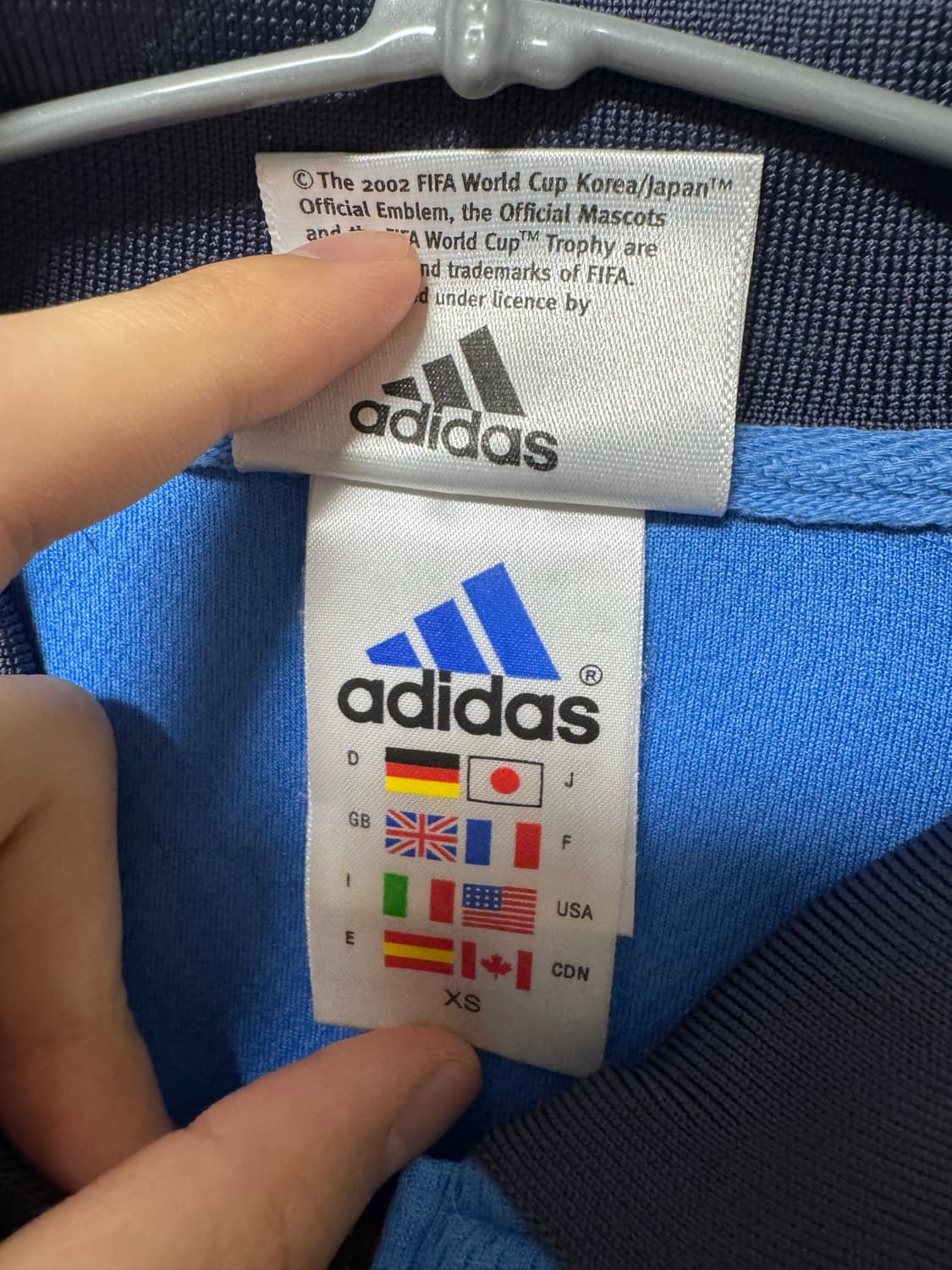 아디다스 한일월드컵 기념 하프집업 티셔츠 상품이미지5