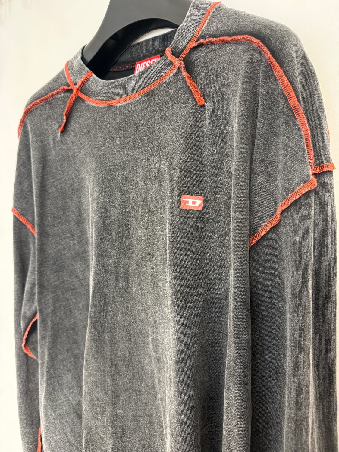 디젤 T-위크 트리티드 저지 롱슬리브 블랙 상품이미지4