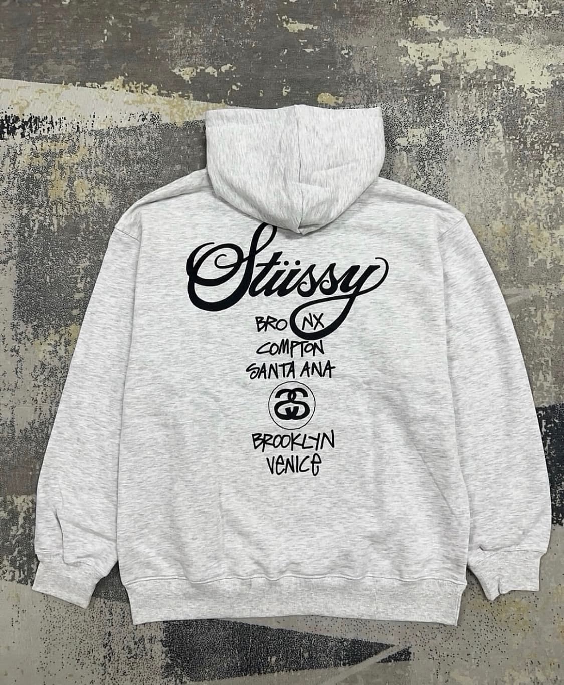 스투시 Stussy 월드투어 후드 그레이 상품이미지1