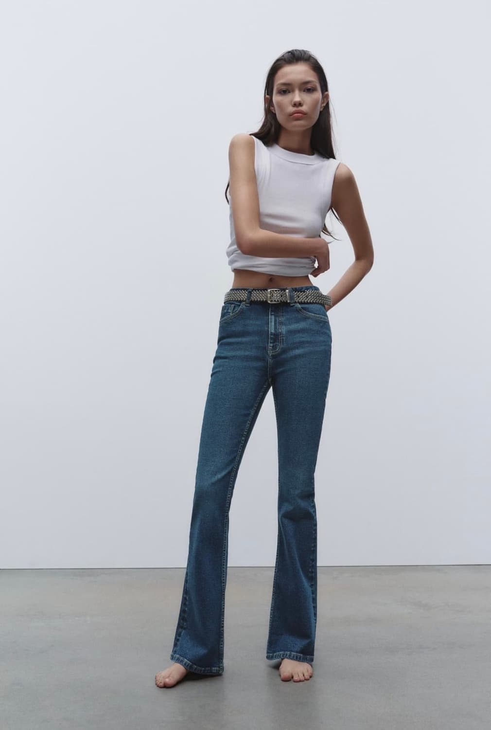 ZARA 자라 부츠 컷 데님 팬츠 상품이미지1