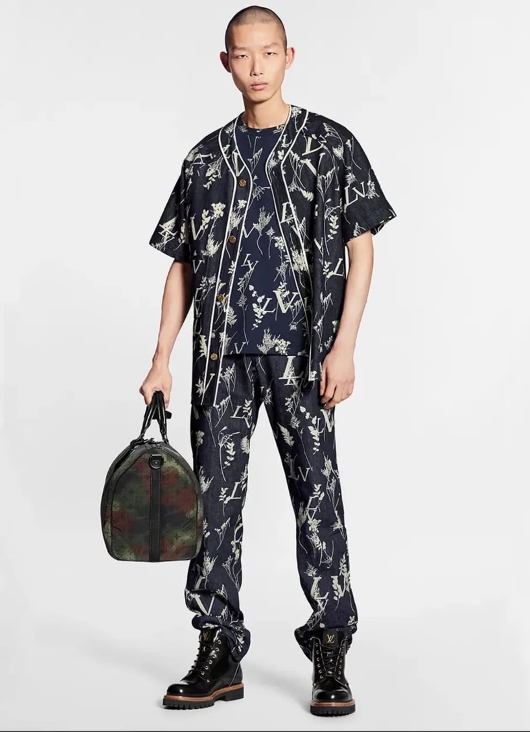 [32] 루이비통 BTS 슈가 착용 리프 데님 바지 상품이미지3