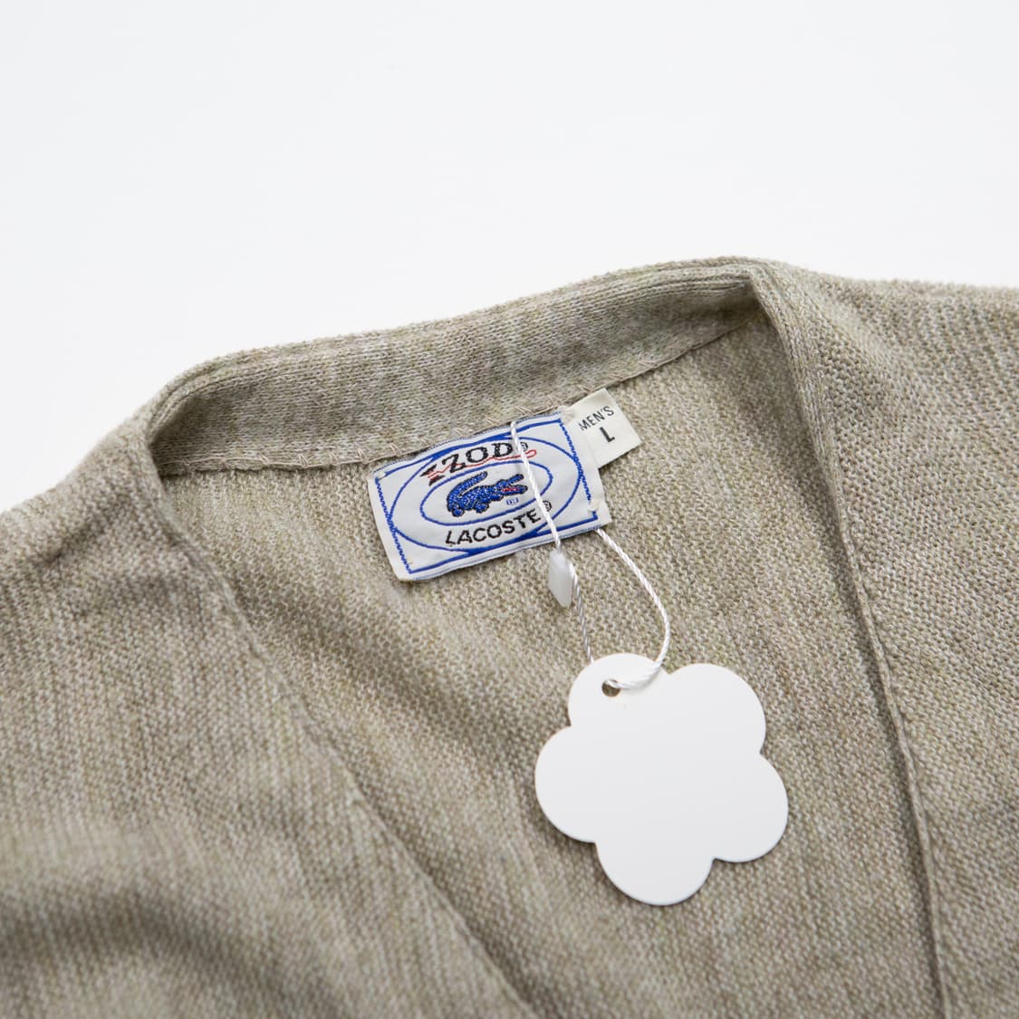 80s IZOD 라코스테 가디건 오트밀 상품이미지5