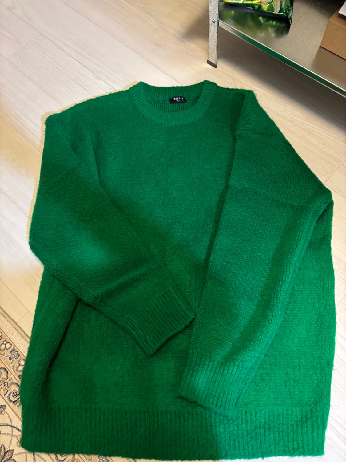 테이크이지 니트 그린 상품이미지4