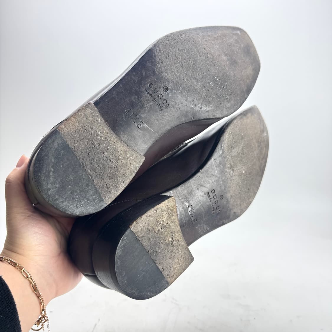 265) GUCCI 구찌 빈티지 브라운 레더 로퍼 상품이미지6