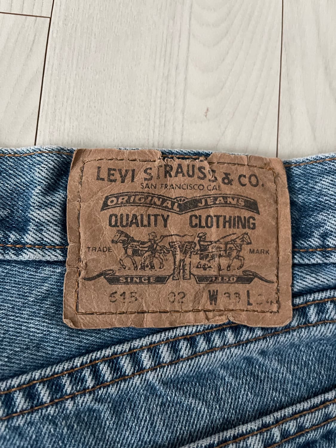 리바이스 오렌지탭 데님 쇼츠 상품이미지4