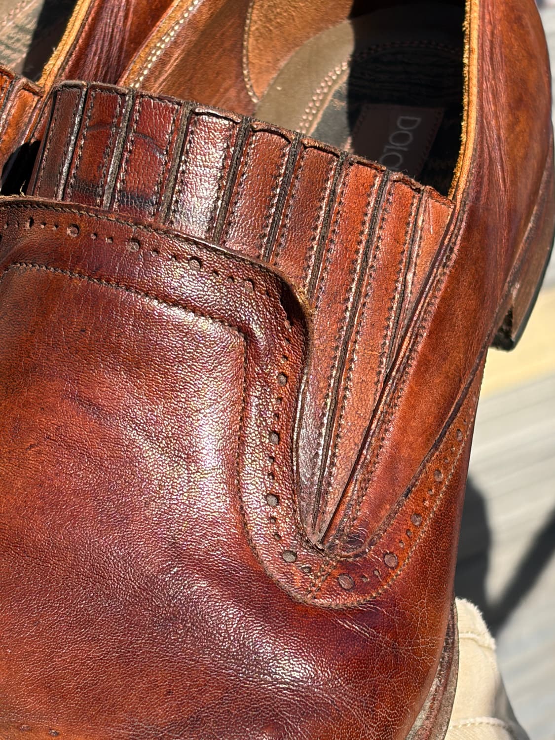 돌체앤가바나 플리츠 윙팁 구두 상품이미지4