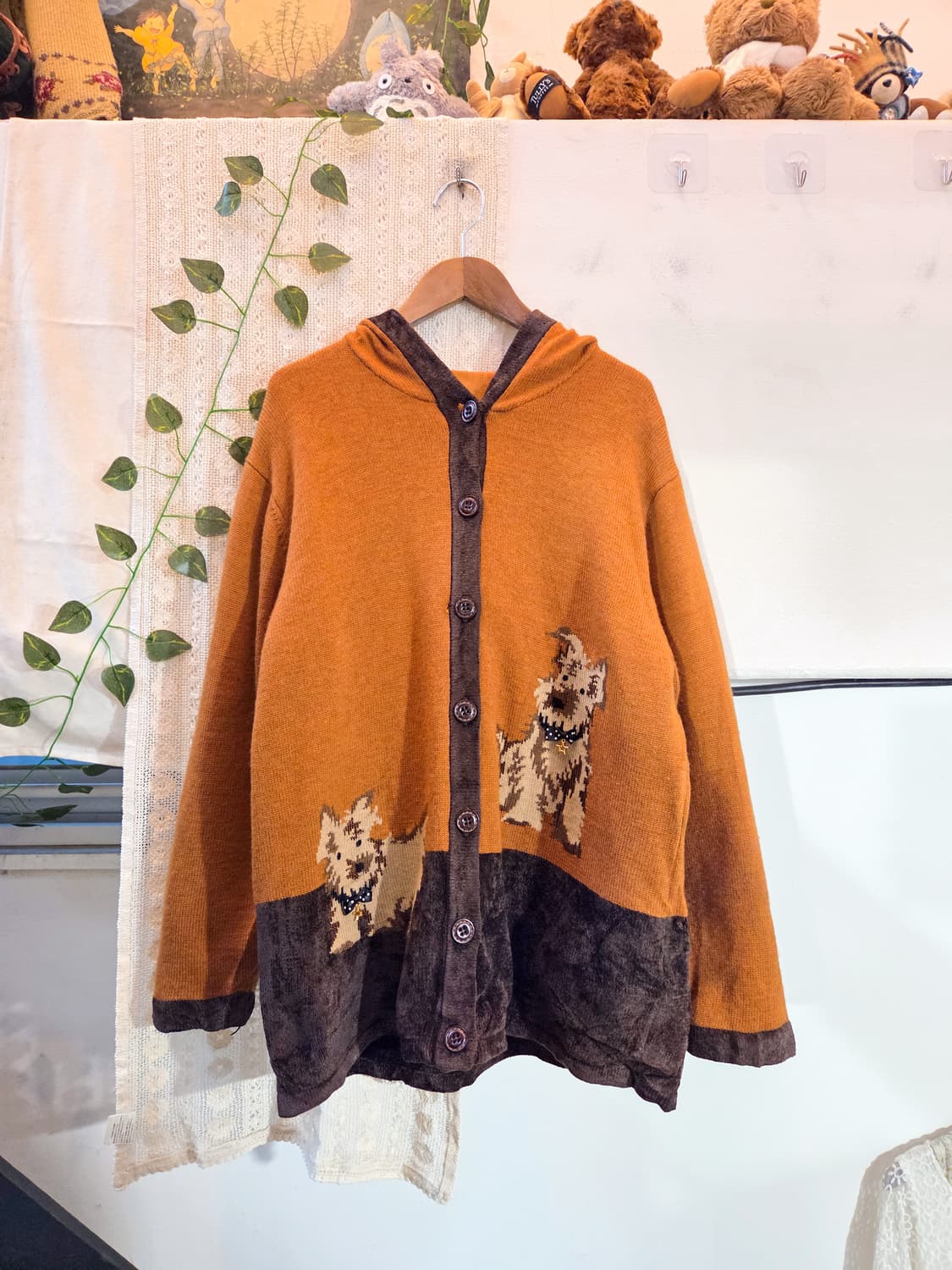 강아지 후드 가디건 상품이미지1